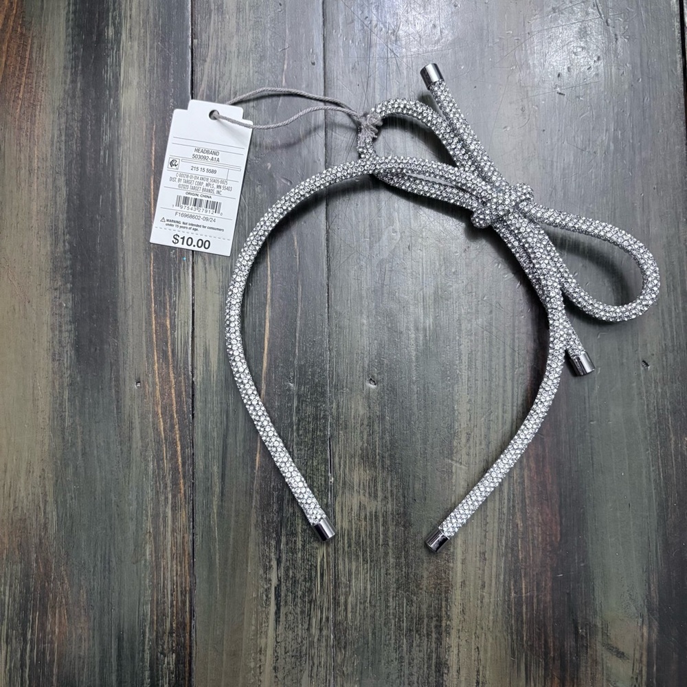 a new day Silver Bow Headband - Picture 2 of 3